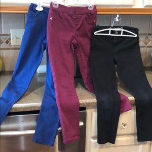 Bundle of 3 skinny pants. Girls size 8